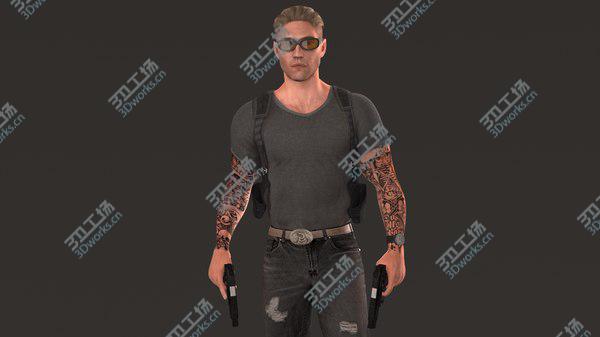 images/goods_img/20210312/3D model Rigged Special Agent 4K PBR 2020/2.jpg